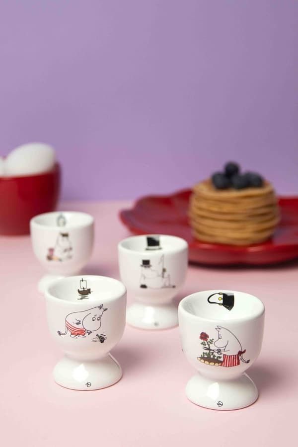 Äggkoppar Mumin Joy 4 st Multicolor