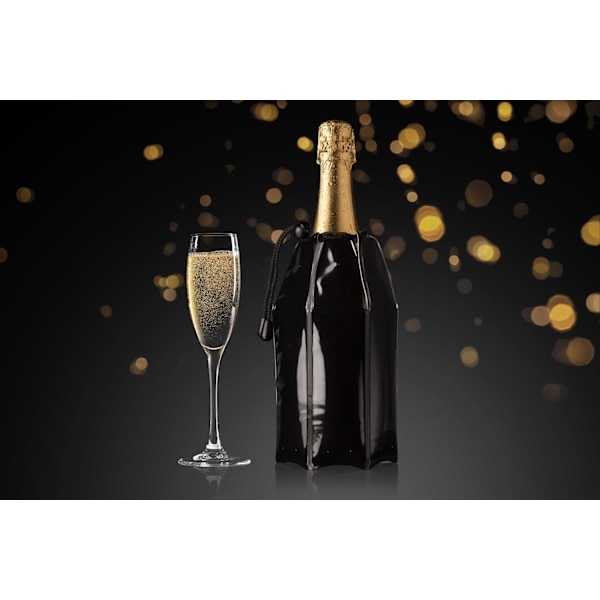 Active Champagne kylare Vacuvin® Black
