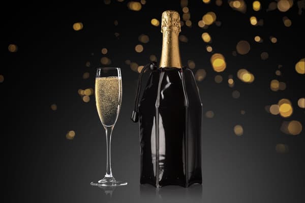 Active Champagne kylare Vacuvin® Svart