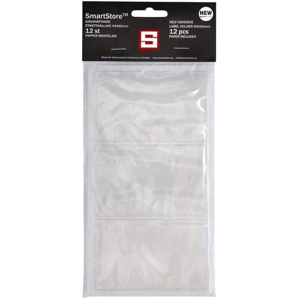 Etikett/Hållare 12-pack SmartStore Transparent