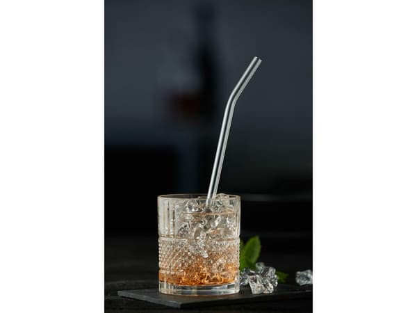 Sugrör 21,5 cm Glas 6 st Lyngby Transparent