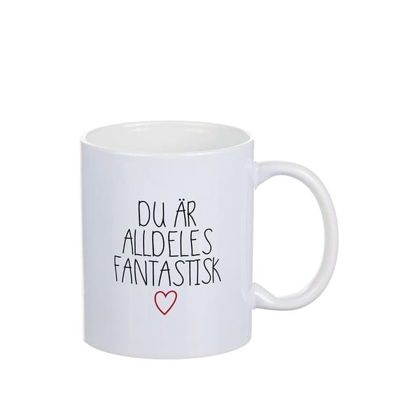 Mugg Kärlek - 3 olika texter White Älskar dig