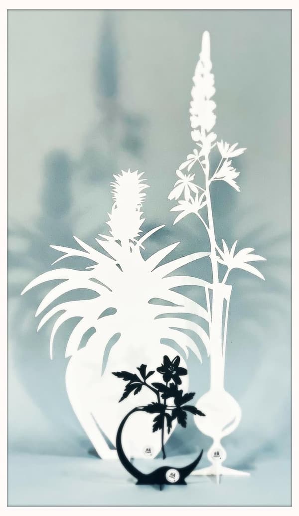 Lupin Dekoration 58 cm Vit