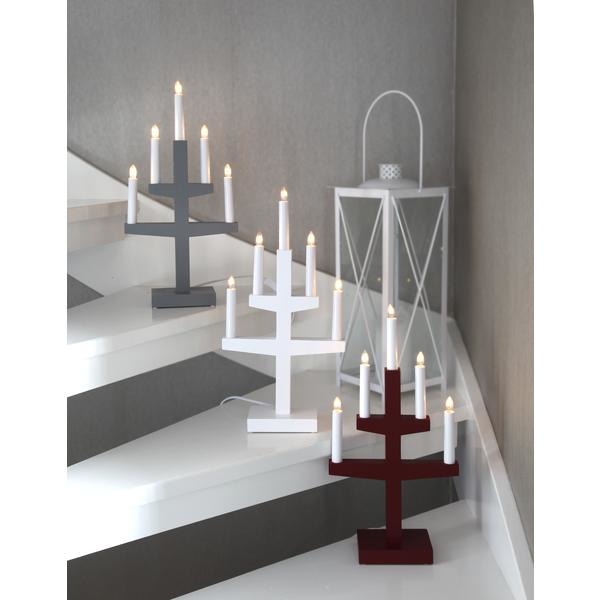 Ljusstake Trapp Vit White