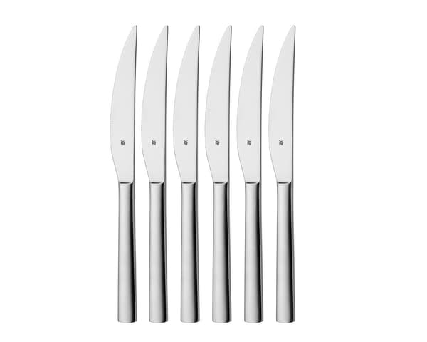 WMF Nuova steakkniv 6 st. blank stål - 23 cm SilverGrey 23 cm