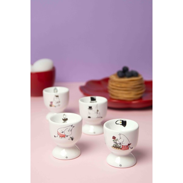 Äggkoppar Mumin Joy 4 st Multicolor