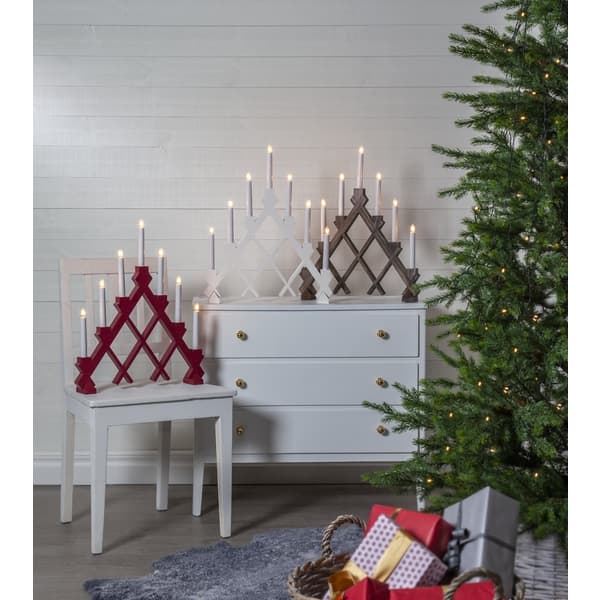 Ljusstake Rut Vit 53 cm Vit