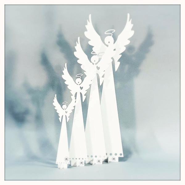 Ängel - HOPE vit White Ängel mini 26cm