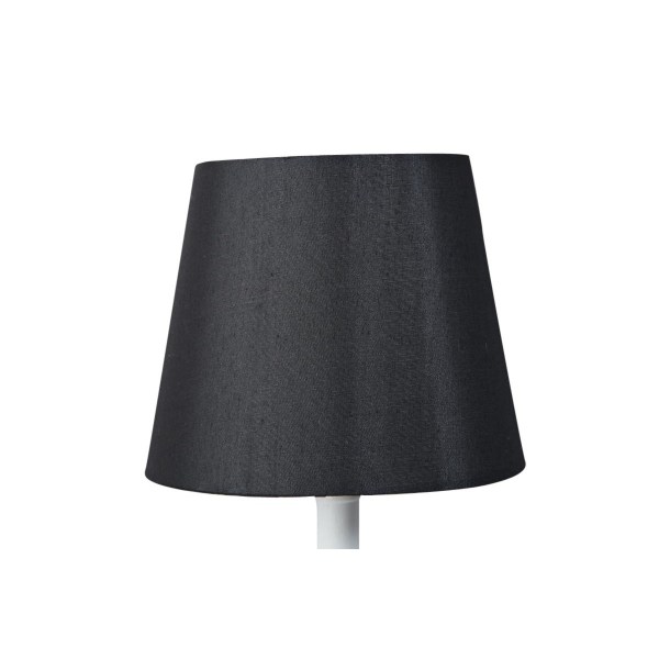Lampeskærm Silke / rund 13x18x15 Sort Black