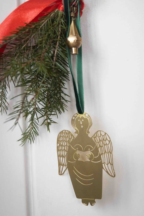 Hänge Stig L Gingerbread Angel Guld