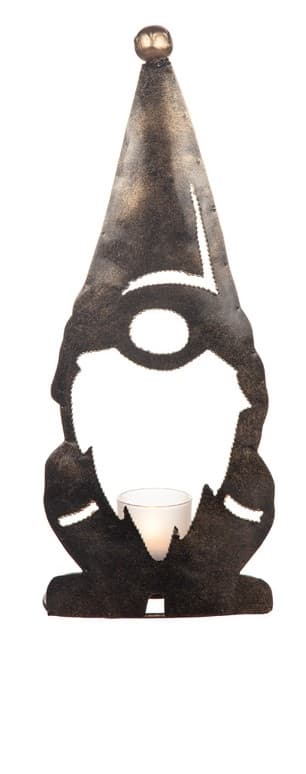 Ljuslykta Tomte Different Design AntiqueBrass 20 cm
