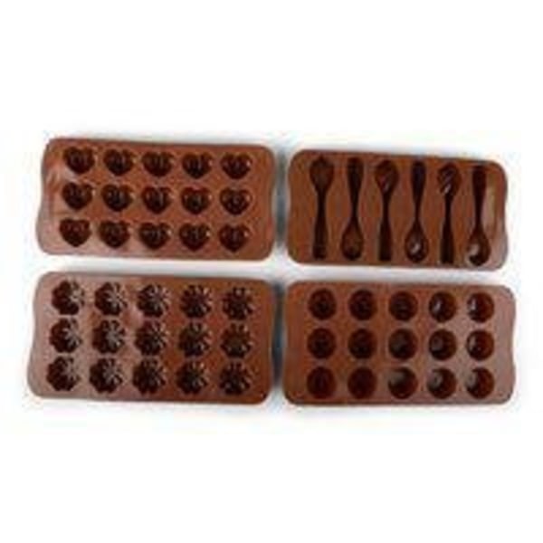 Chokladform Silikon 2 pack Brun