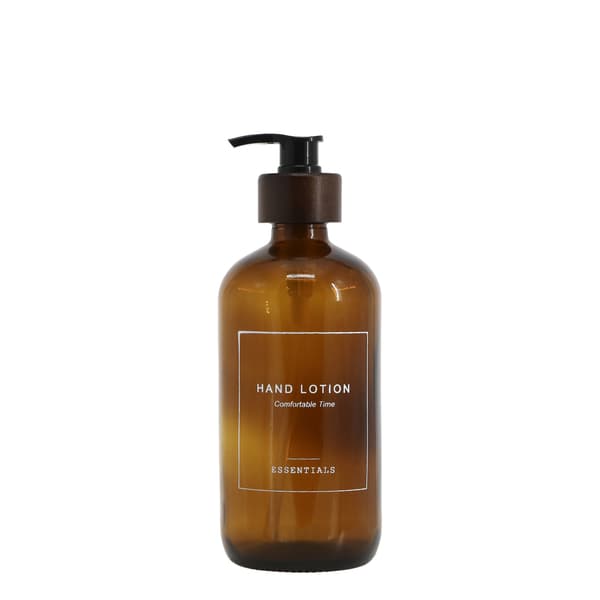 Glasflaska med pump 500 ml – Handkräm | Chic Antique Brown
