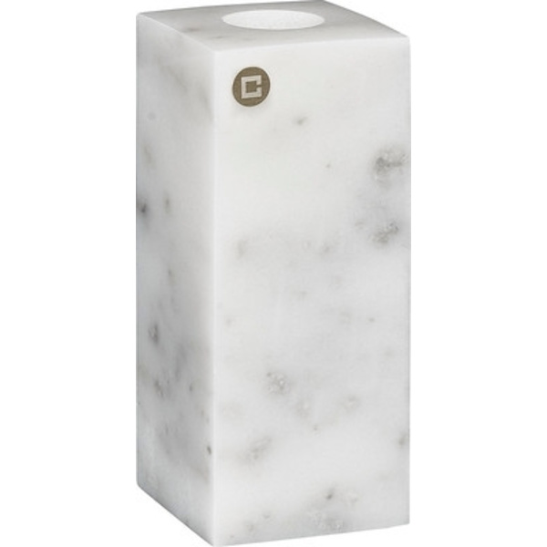 Ljusstake Marmo 12 cm marmor White 12 cm