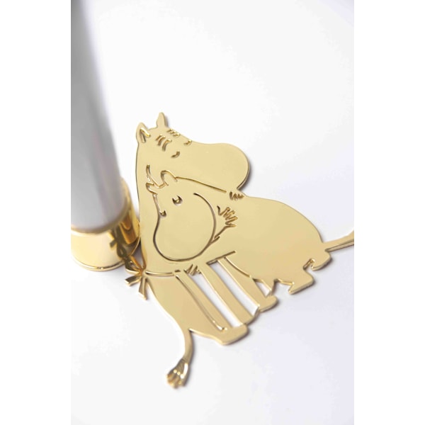 Ljusstake Mumin Love Pluto Design Guld