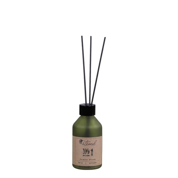 Eternel Doft Diffuser m 8 sticks No1 Jasmine Grön