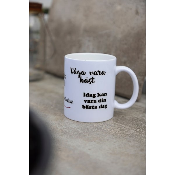 Mugg Vara Bäst - Peppmugg White