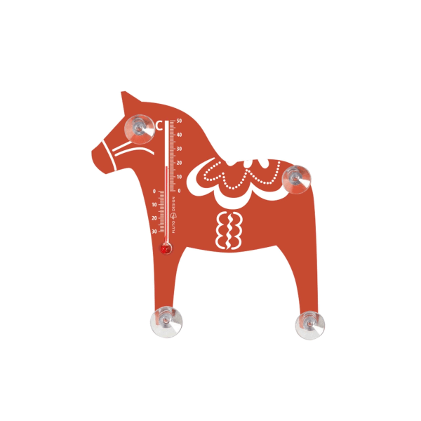 Lämpömittari Dala hevonen punainen Red