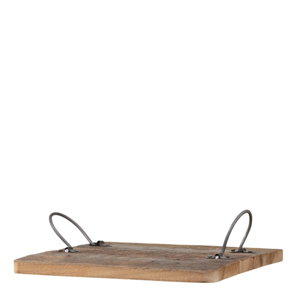 Bricka med handtag Unik 30x30cm Chic Antique Brown