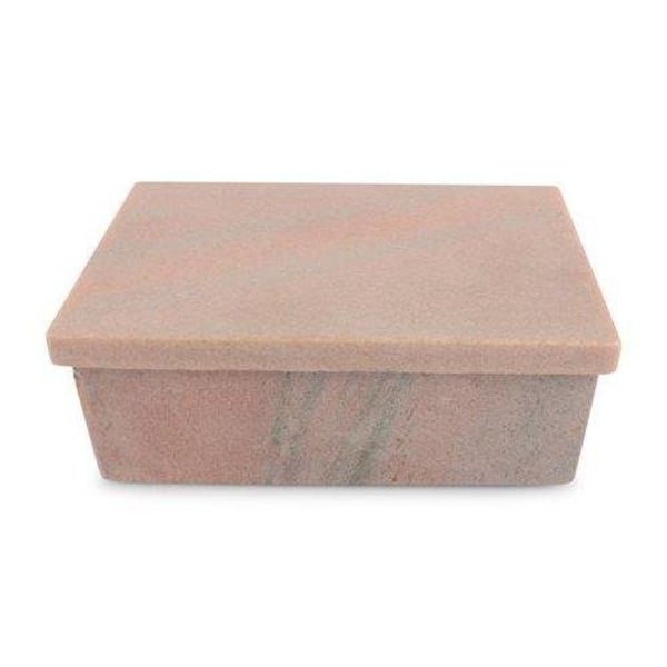 Krukke / Ask med låg marmor Form Living Pink