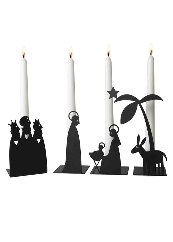 Adventsljusstake Stor Krubba Pluto Design Black