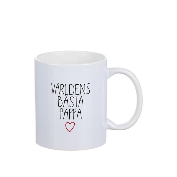Mugg Världens bästa Pappa - Fars dag Vit