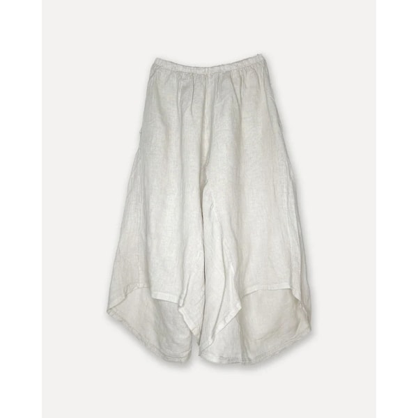 Attitude Baggy Yoga Skirt Pants - Reunion Home White