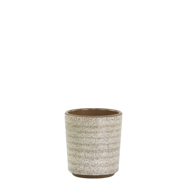 Cassis mugg / krus i melamin latte 3 dl Ljusbrun