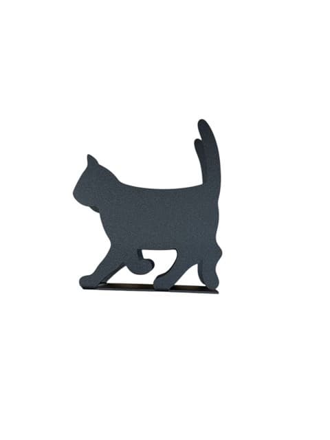 Servettställ Katt 11 cm Spegels Black