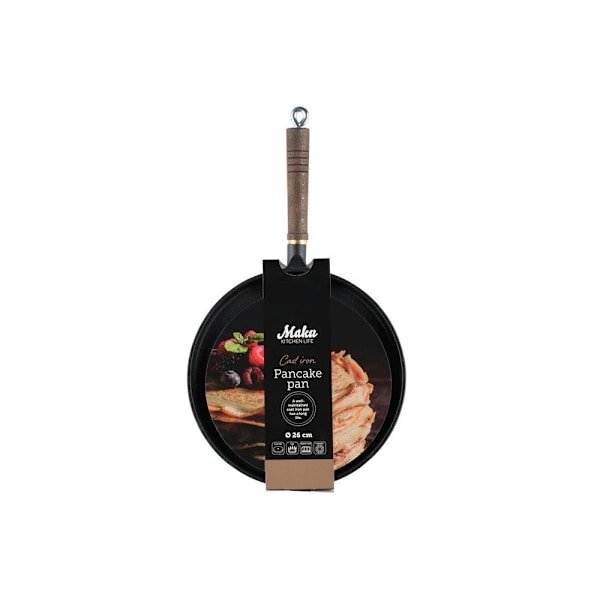Pannkakspanna Gjutjärn 26 cm Maku Black