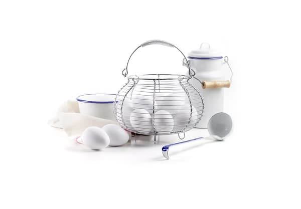 Äggkorg / Klassisk äggförvaring Silver