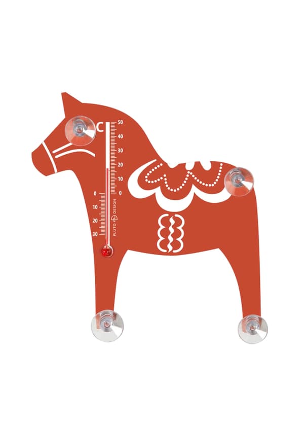 Termometer Dalahäst Röd Red