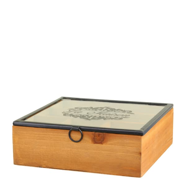 Trälåda m 5 fack Le Maison Chic Antique Brown