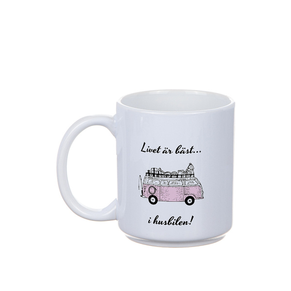 Mugg Livet är bäst i Husbil - Husvagn White Husbil