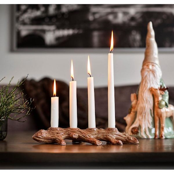 Ljusstake Advent gren 31cm Brown