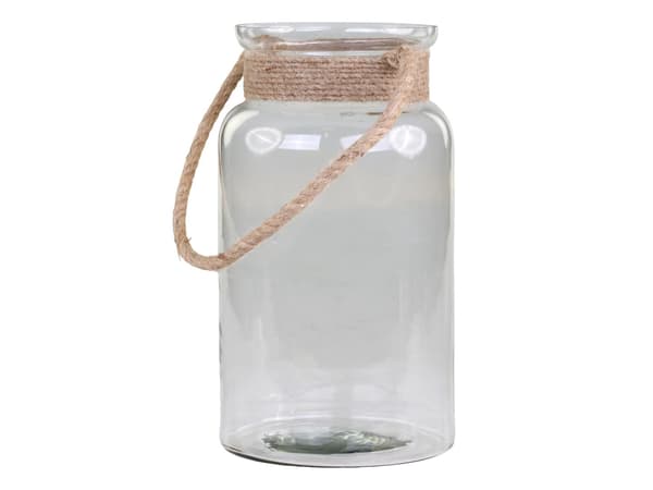Ljuslykta Lanterna Hurricane m rep Chic Antique - 3 storlekar Transparent L