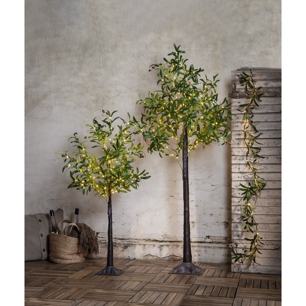 Dekorationsträd OLIVEC 120cm LED Grön