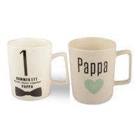 Till Pappa Mugg 2-pack, Fars dag White