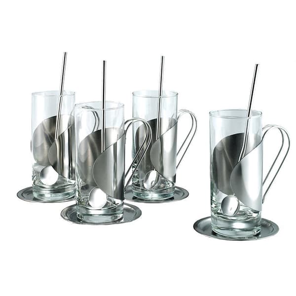 Darry Irish Coffee set 4-pack Silver