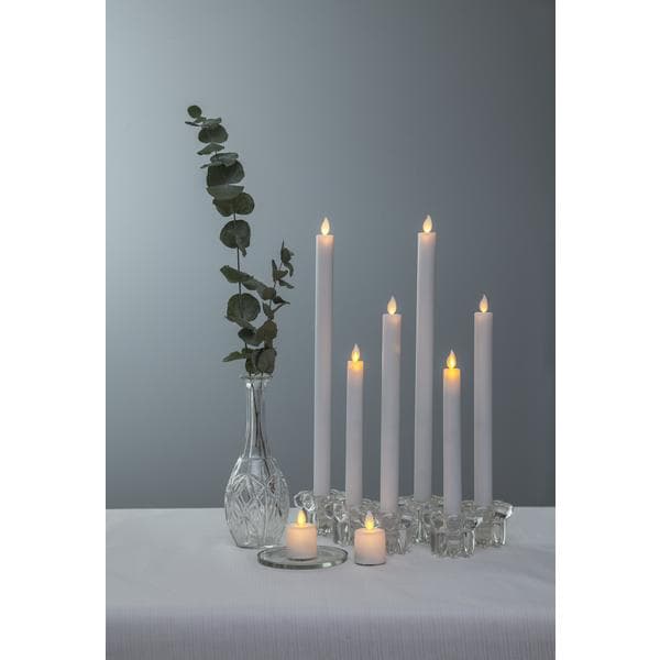 LED Antikljus 2-PACK M-TWINKLE m timer 40cm White 40 cm långa