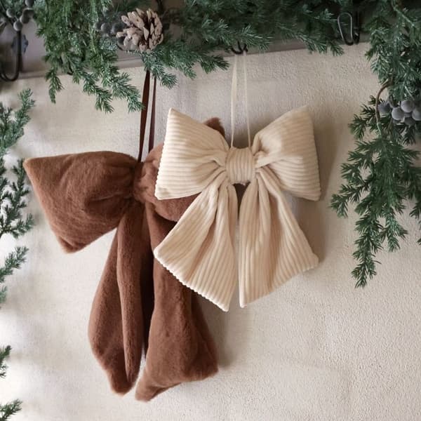 Dekorationsrosetter med Upphängning Beige &amp; Mocca 2-pack – Chic Antique Brown