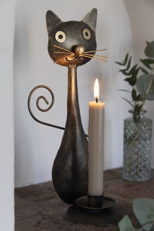 Ljuslykta Tomte Different Design AntiqueBrass 20 cm