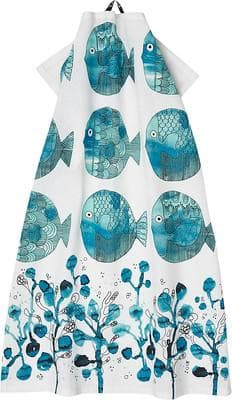 Handduk Retrofish Aqua Cult Design Turkos
