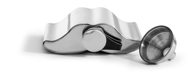 Fickplunta Mustasch, silver Sagaform Silver