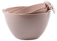 Vispskål set 1,5+2+2,5 L BIO Plastic Pink Rosa