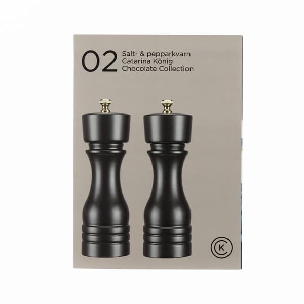 Salt- &amp; Pepparkvarnar 18 cm – Chocolate Collection, 2-pack | Catarina König Brown