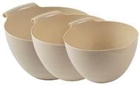 Vispskål set 1,5+2+2,5 L BIO Plastic Beige Beige