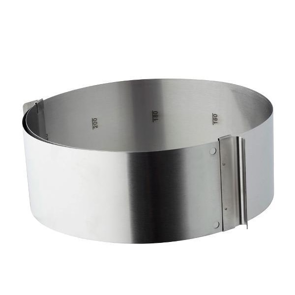 Kagering / Kageform justerbar 16-32 cm Funktion Silver
