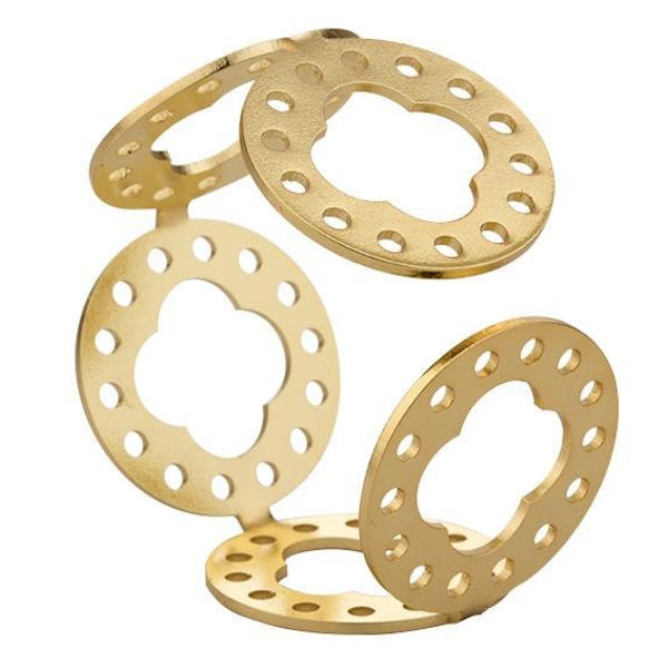 DIY Blomma servettring 2-pack Guld