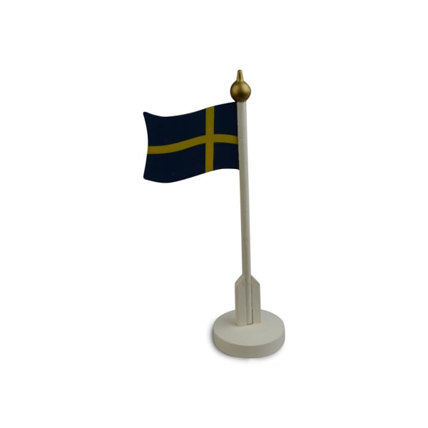 Flagga Sverige Bordsdekoration Vit